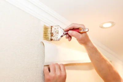 Pose de papier peint à Valcebollère — revêtements muraux et toiles de verre